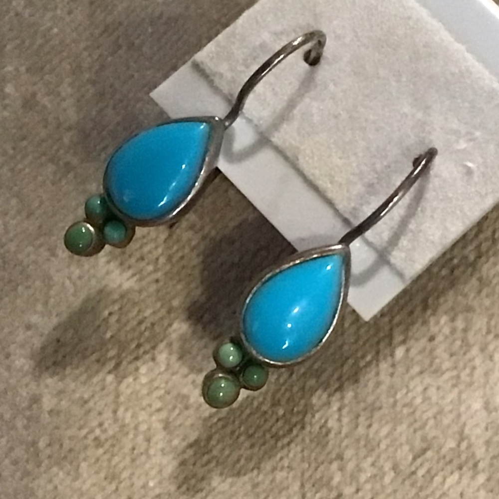 Turquoise/ Jade earrings